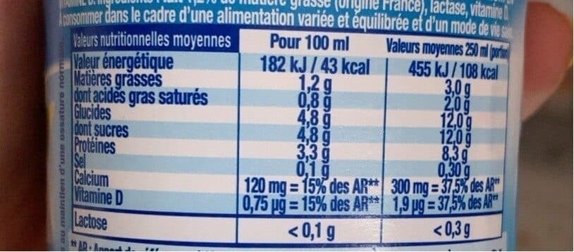 Lactel Matin leger 1/2ecr 25cl packshot