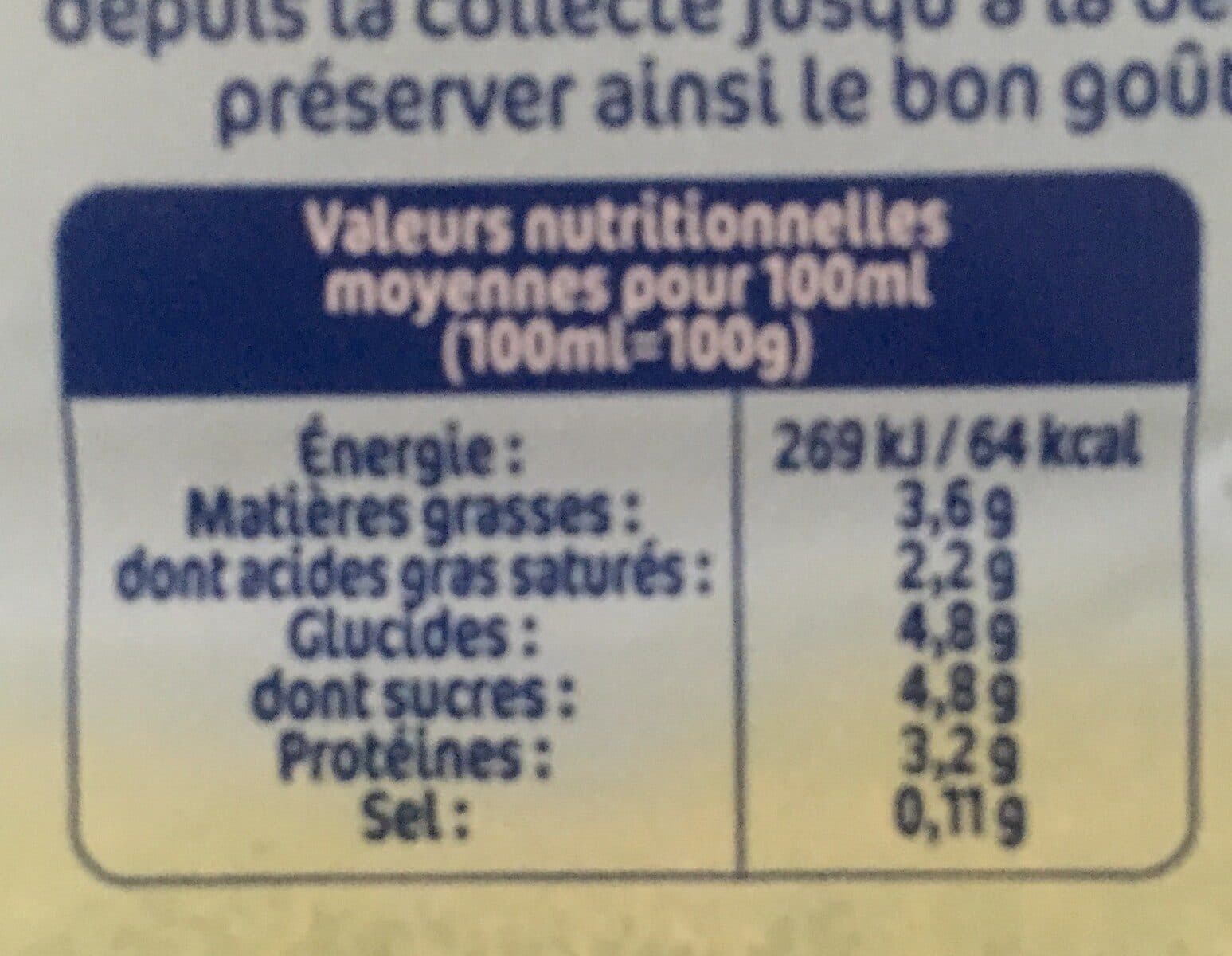 Lactel Lait Frais Entier Lactel packshot