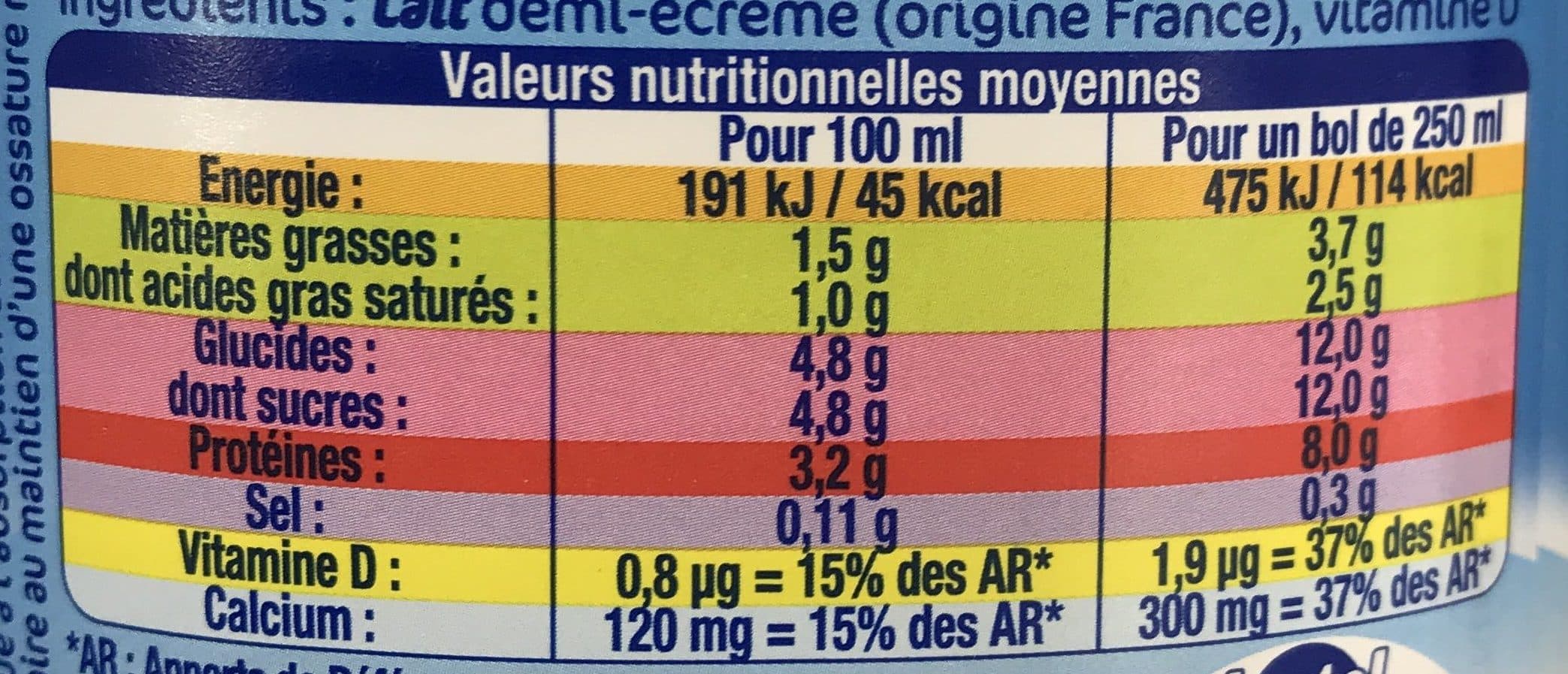 Lactel Pack lait familiale lactel packshot