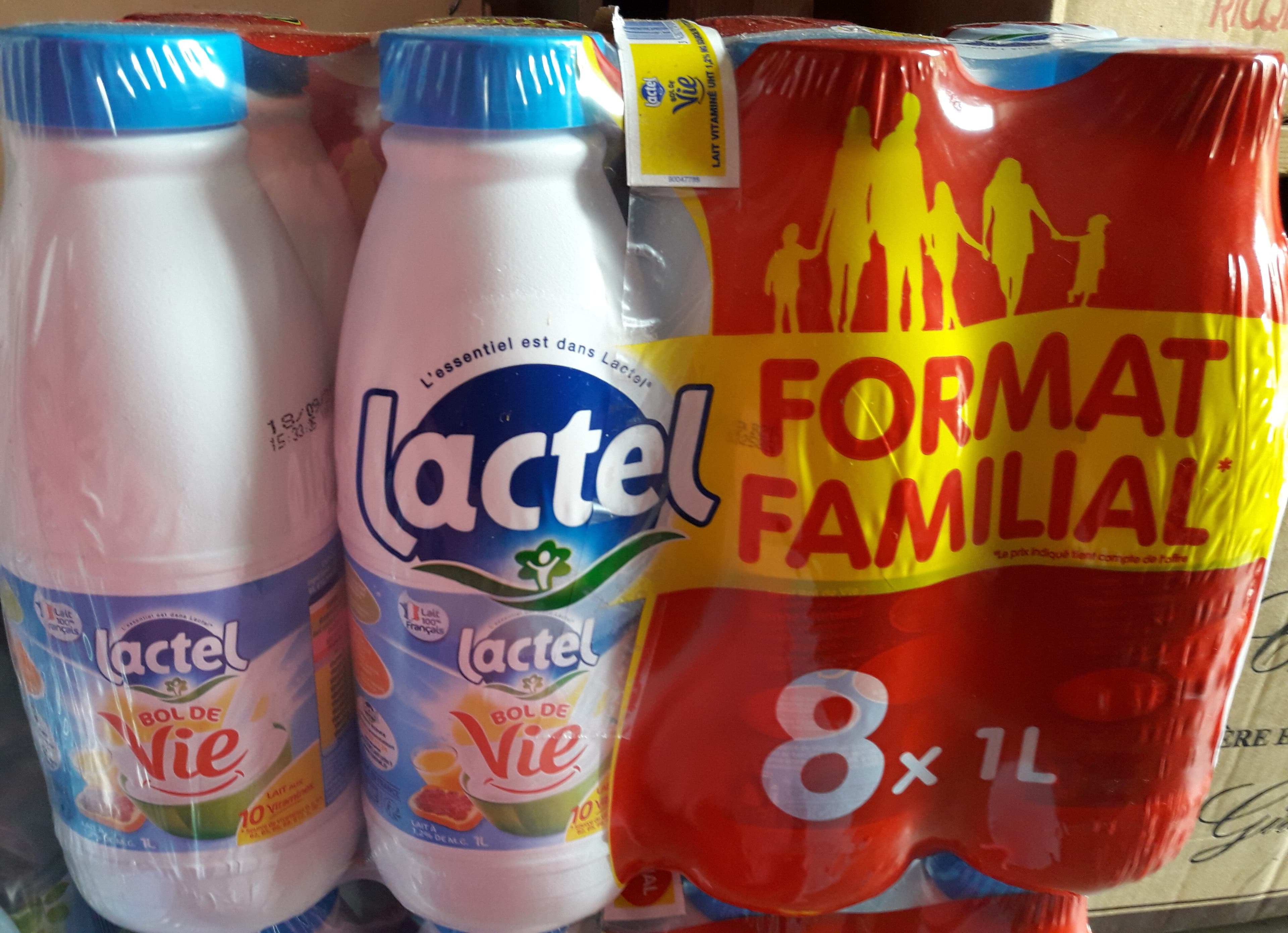 Lactel Lactel Vitaminé 1, 2% De Matière Grasse 8x1l packshot
