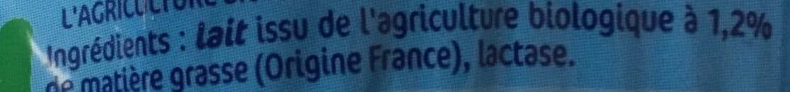 Lactel Matin Léger - Lait demi-écrémé bio packshot