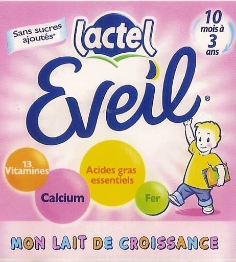 Lactel Eveil, Mon Lait de Croissance packshot