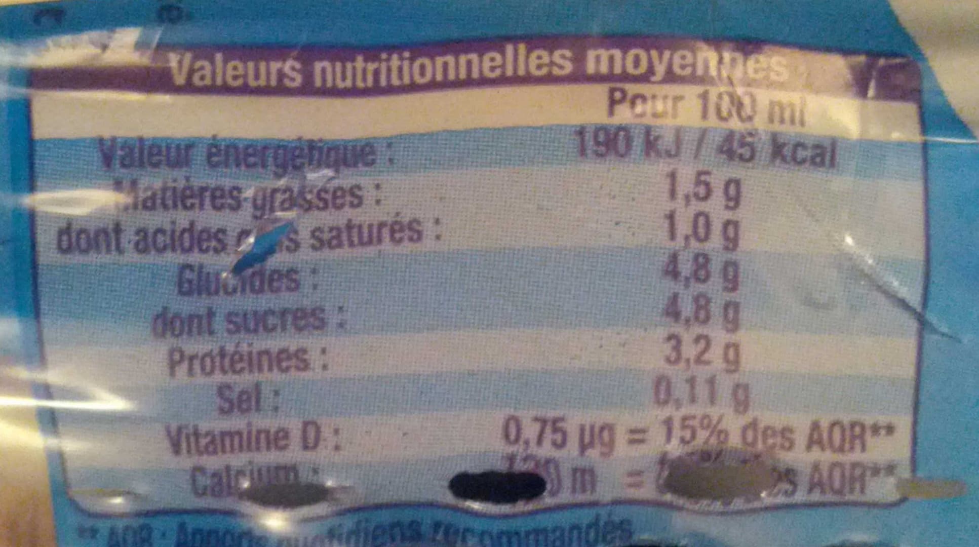 Lactel Demi-écrémé avec Vitamine D packshot