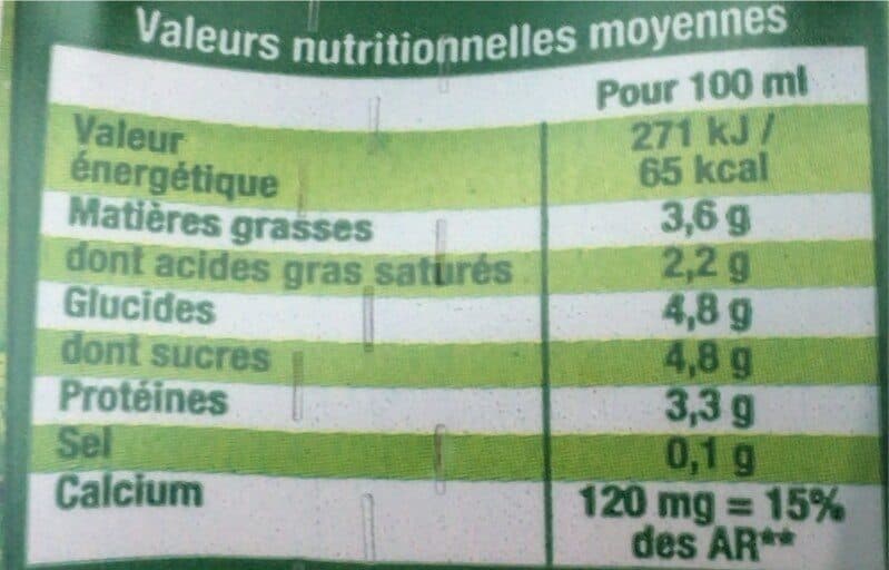 Lactel Lait entier bio packshot