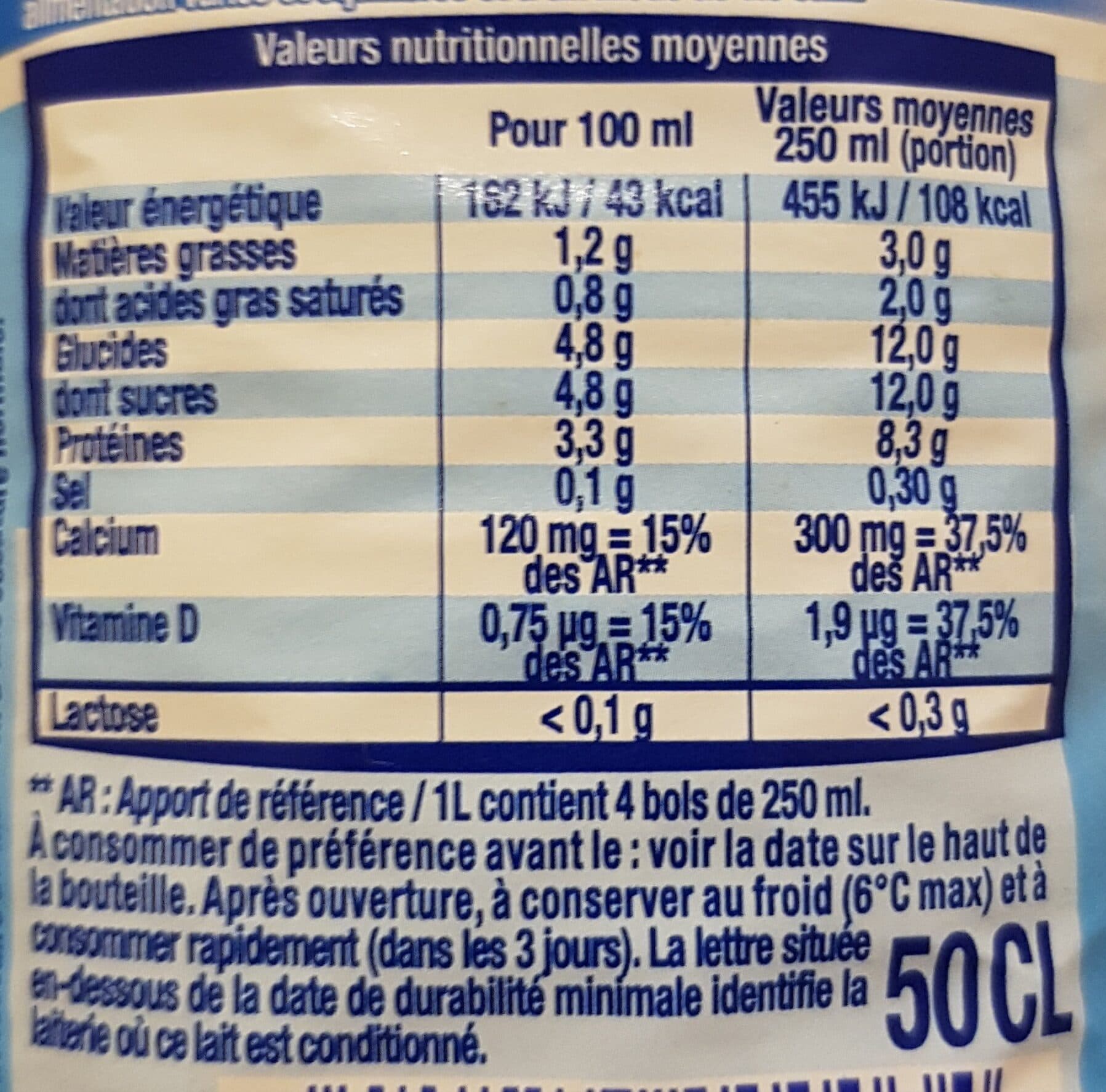 Lactel Matin léger packshot