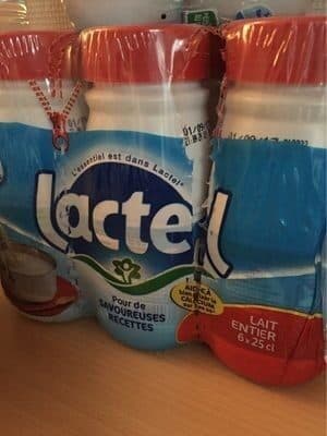 Lactel Lait entier LACTEL (6x25cL) packshot