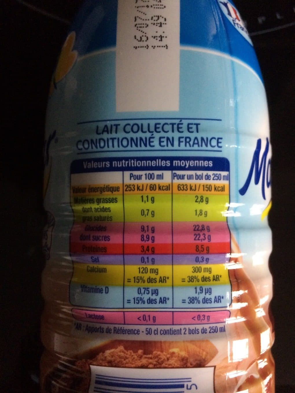 Lactel Matin léger - Boisson au lait au chocolat packshot
