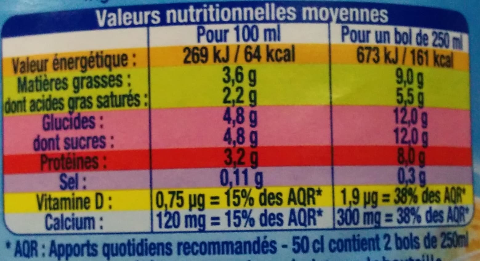 Lactel Entier avec Vitamine D packshot
