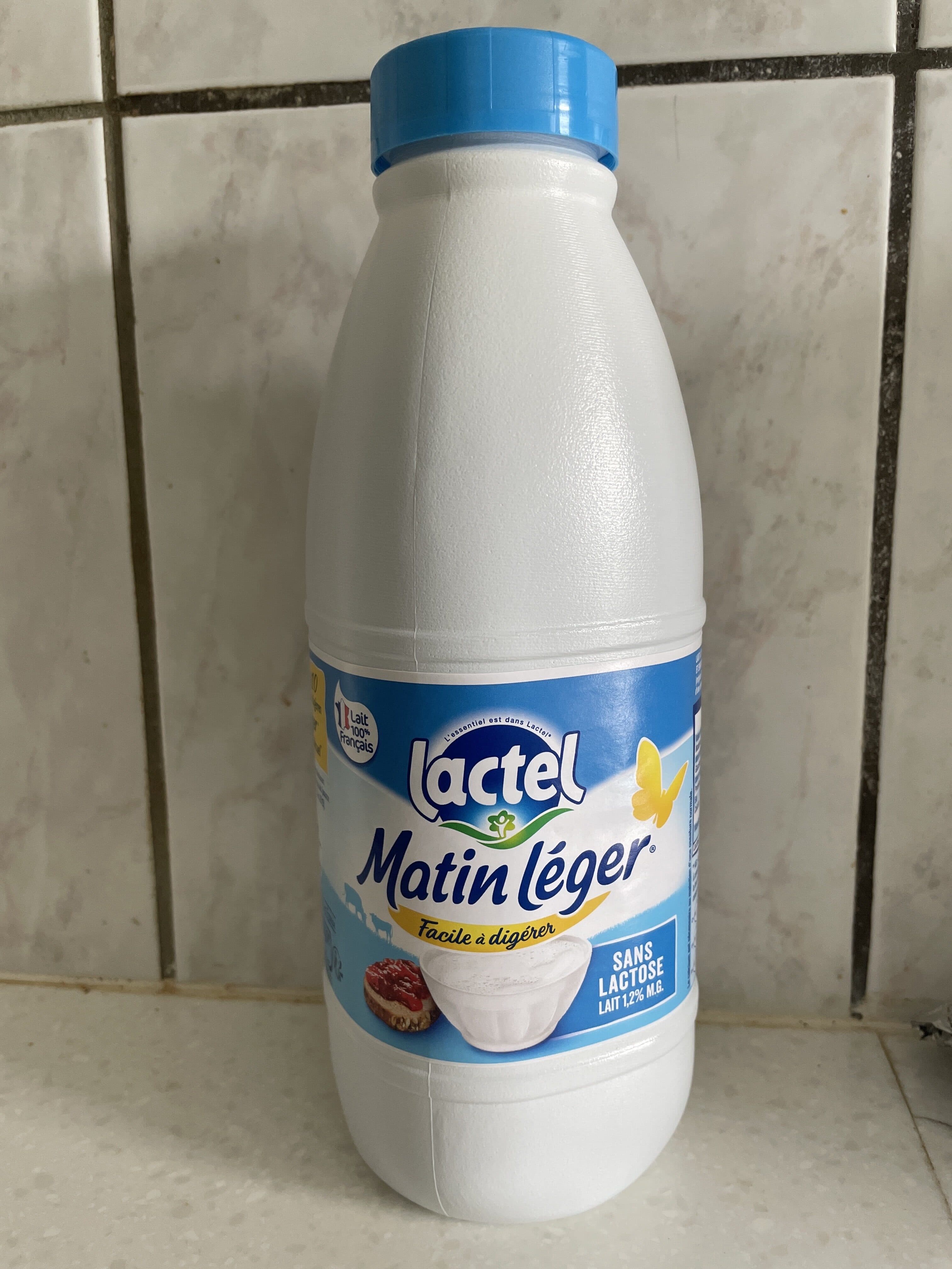 Lactel Lait sans lactose Matin Léger packshot