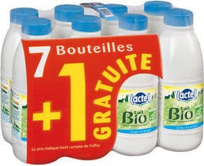 Lactel Lactel lait demi ecreme bio packshot