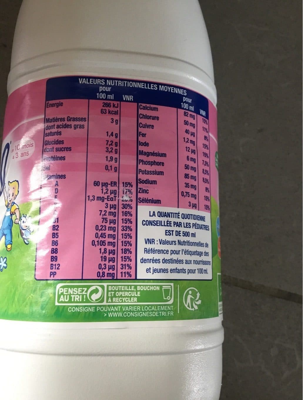 Lactel Eveil - Lait croissance bio packshot
