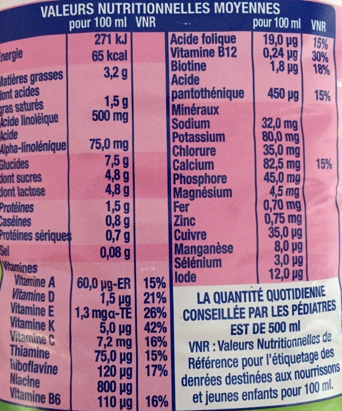 Lactel Lait 2ème âge Lactel packshot