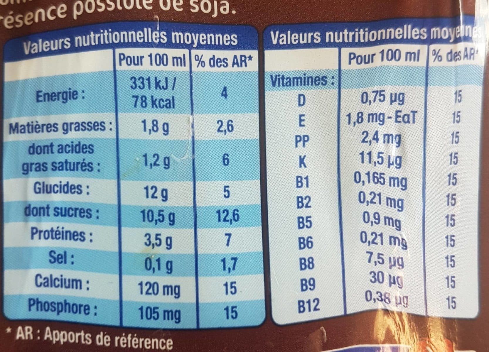Lactel Lait aromatisé Max Chocolat packshot