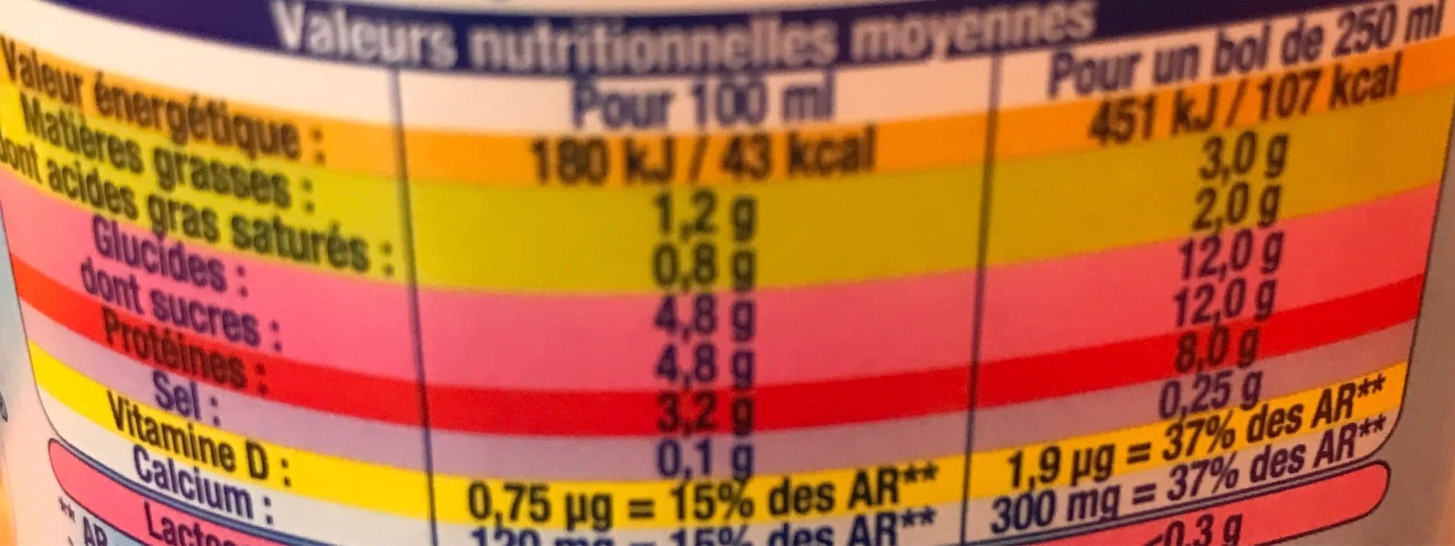 Lactel Lactel matin léger 1,2% packshot