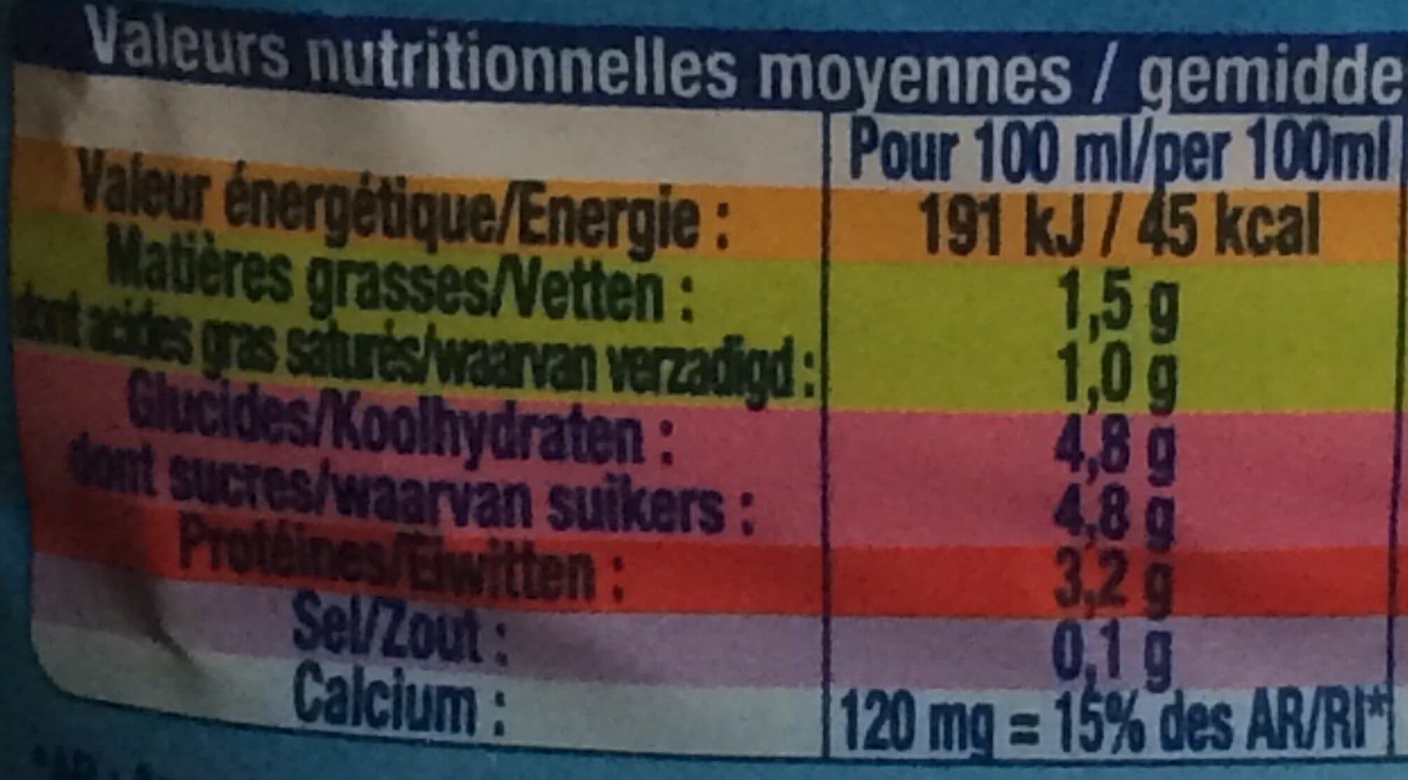 Lactel lait demi écrémé packshot