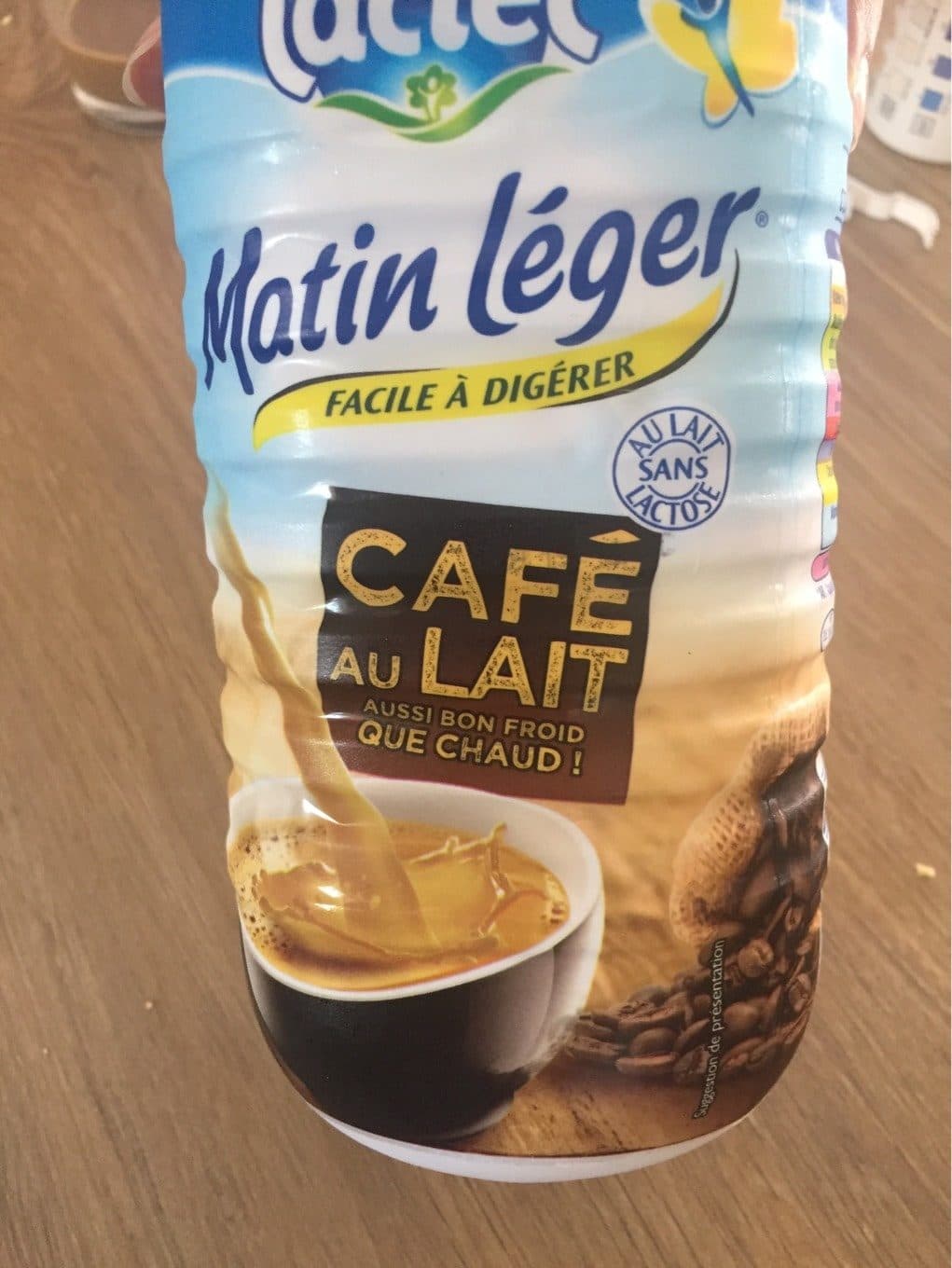 Lactel Matin léger café au lait packshot