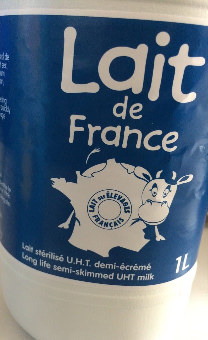 Lait de France Lait stérilisé U.H.T. demi-écrémé packshot