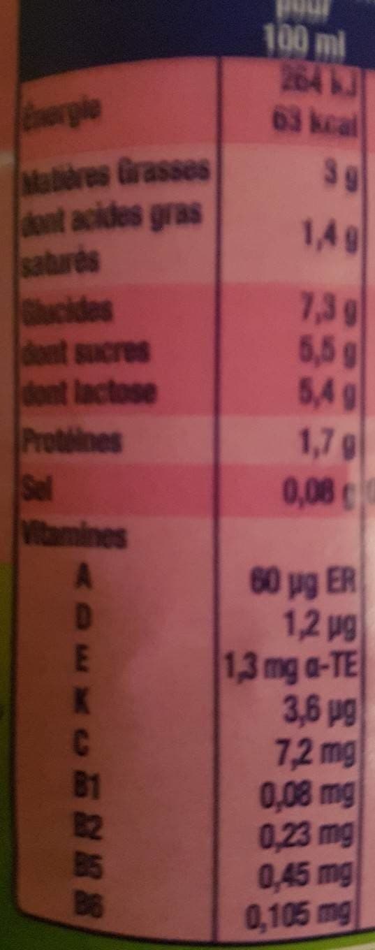 Lactel Lait de croissance au lait entier packshot
