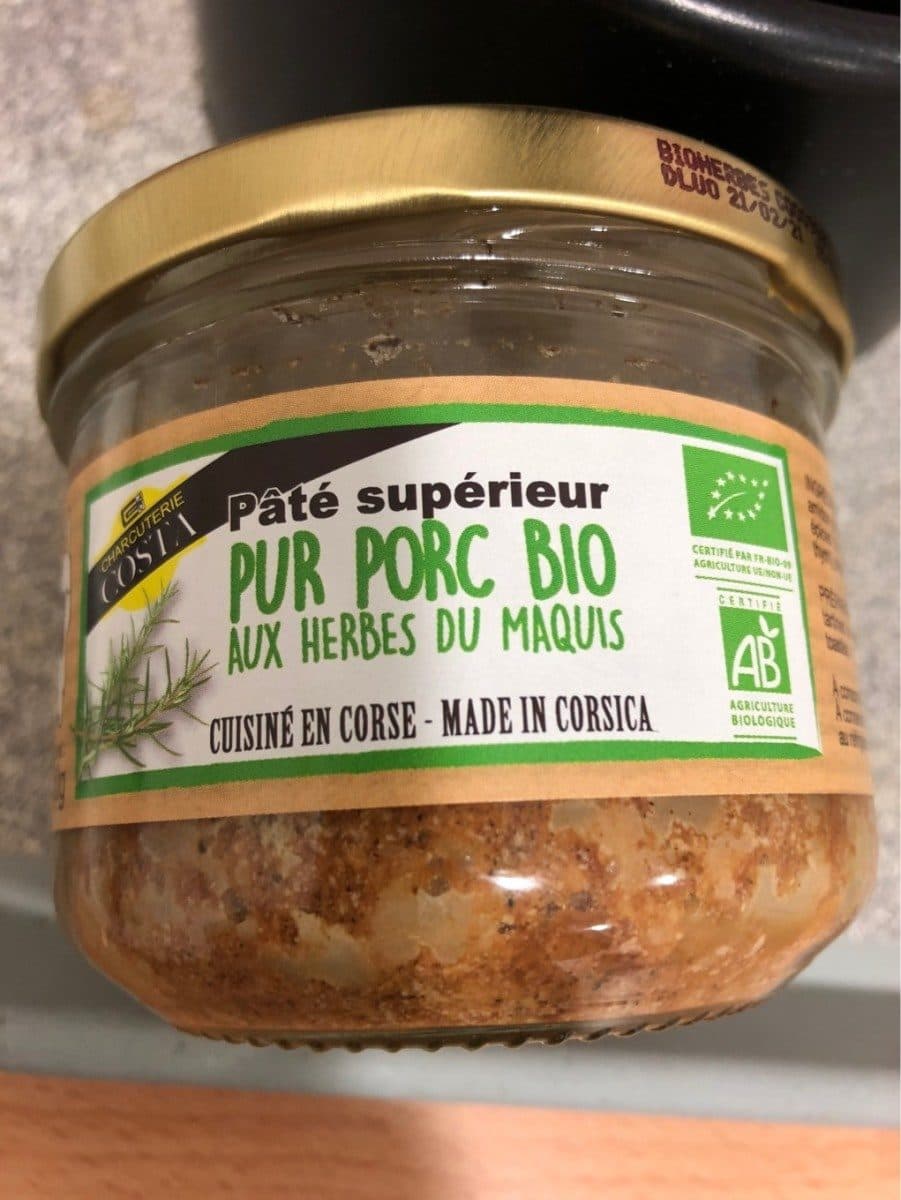 Open Food Facts Pate Superieur pur porc Bio packshot