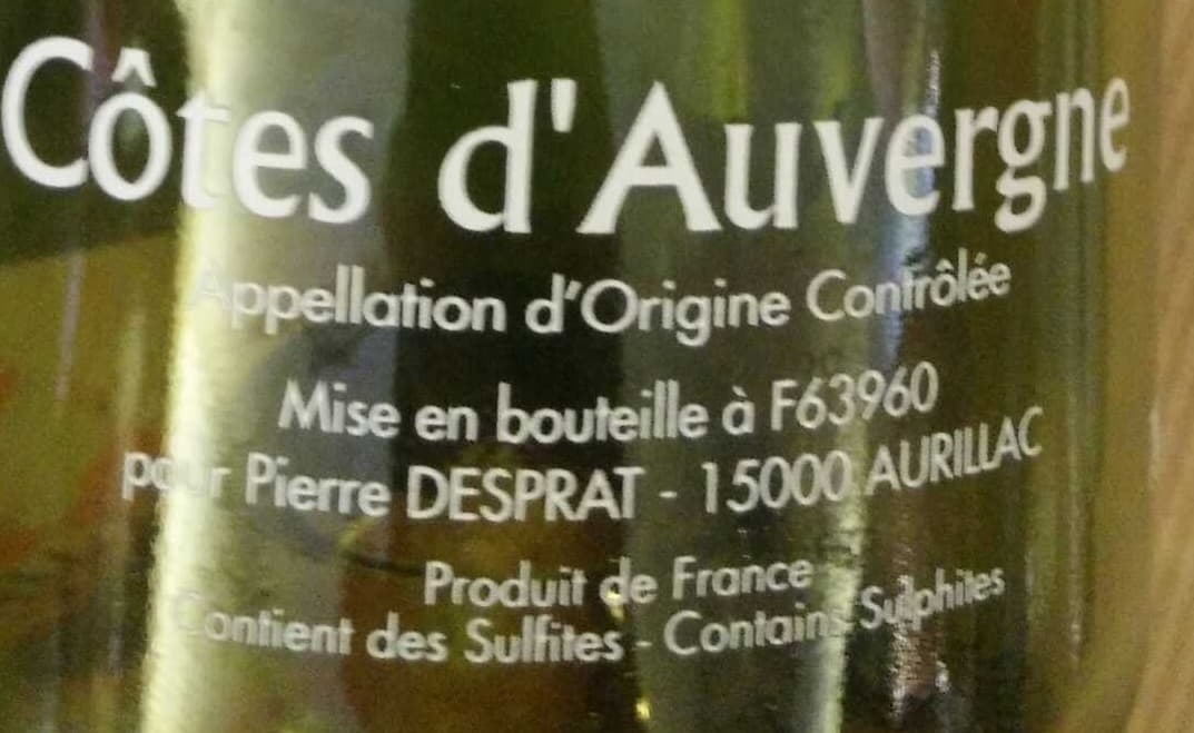 Pierre Desprat Vache Salers Côtes d'Auvergne packshot