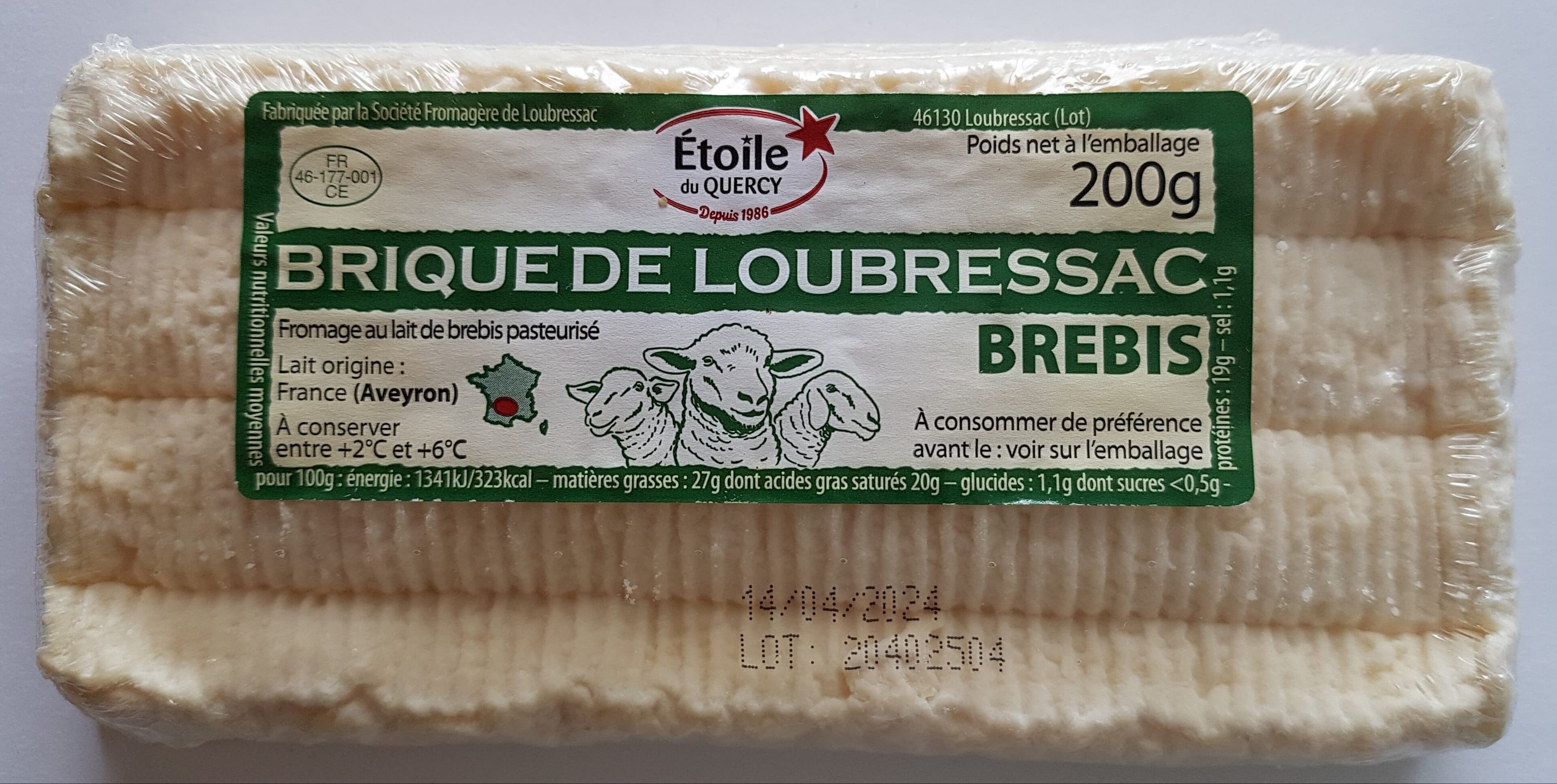 Lactalis Brique de loubressac packshot