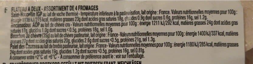 Fromageries de l'Etoile Assortiment de 4 fromages packshot