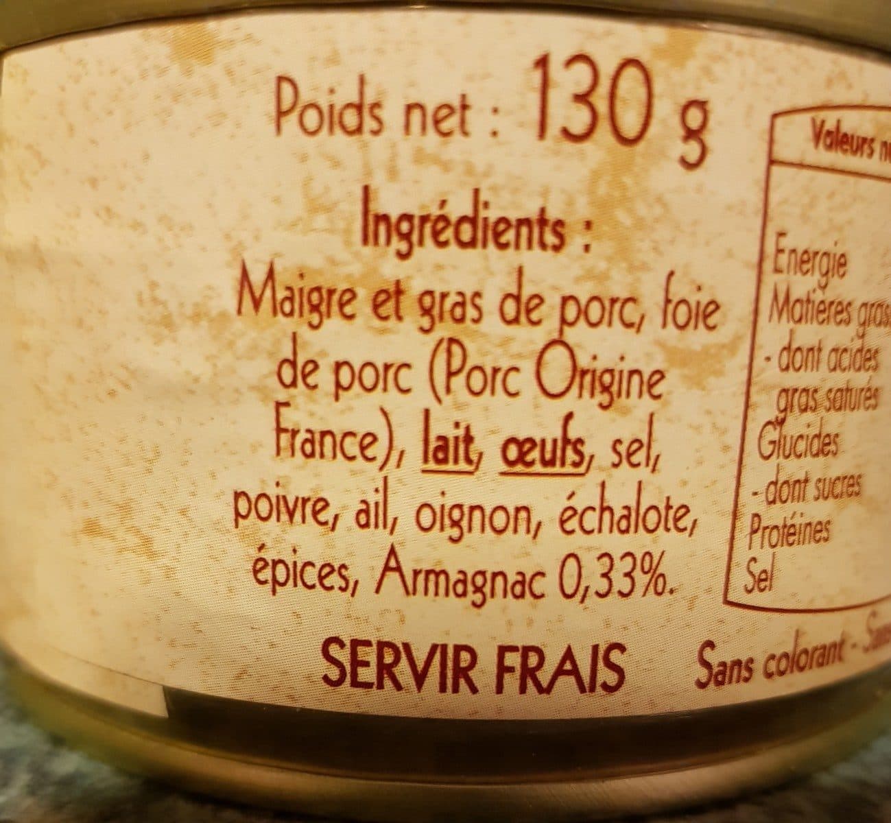 Maison Torres Pâté Gascon, Parfumé à l'Armagnac packshot