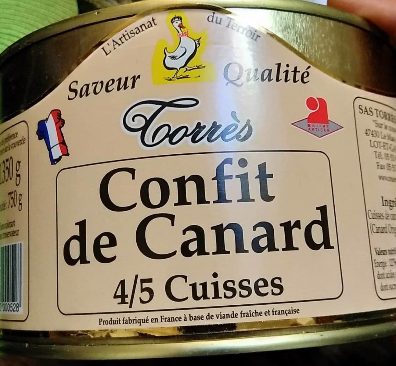Maison Torres Confit de canard packshot