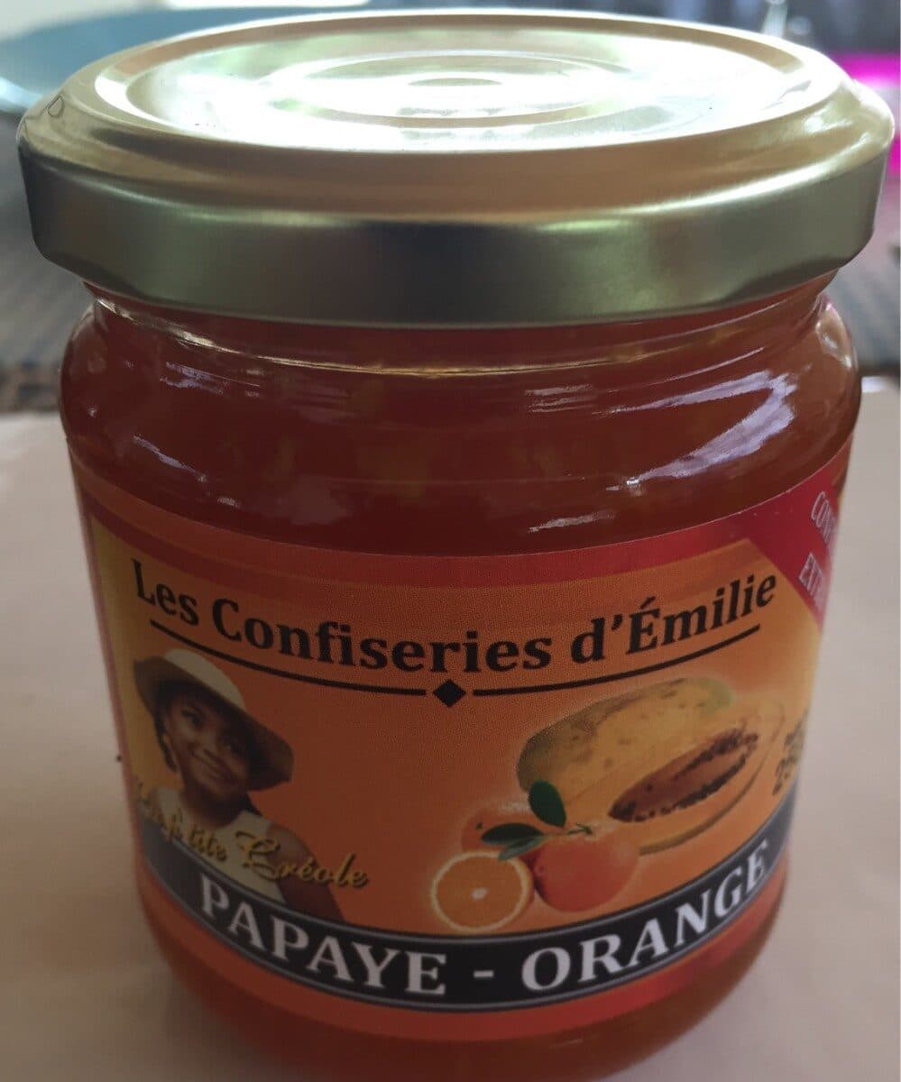 Les confiseries d'Emilie Confiture extra Papaye Orange packshot