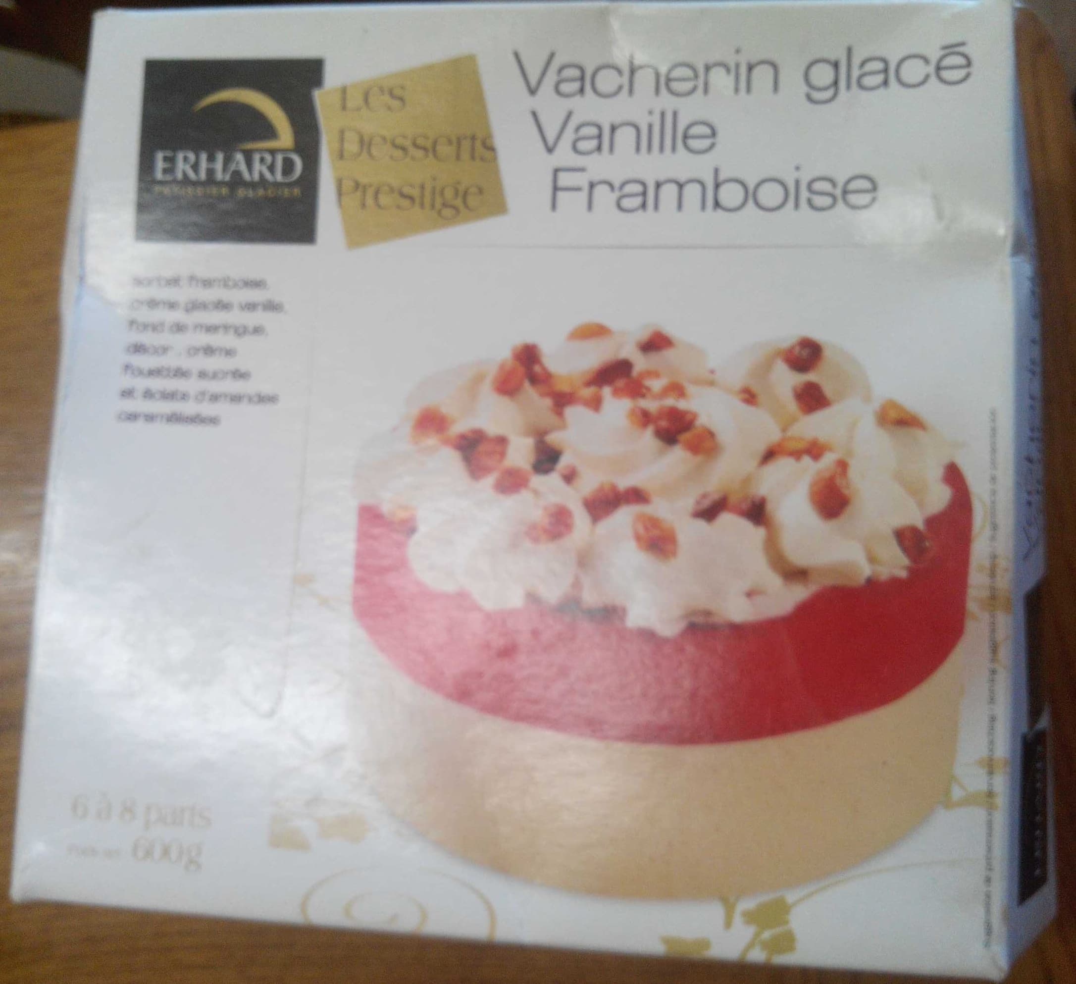Erhard Vacherin glacé Vanille Framboise packshot