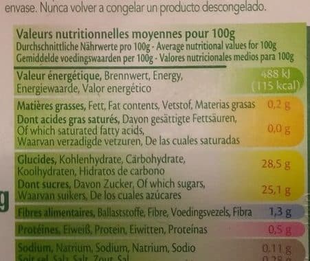 Erhard Sorbet fraise banane façon smoothie packshot