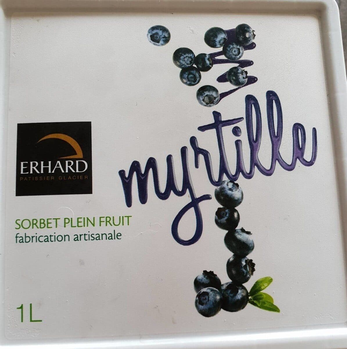 Erhard Sorbet myrtilles sauvages packshot
