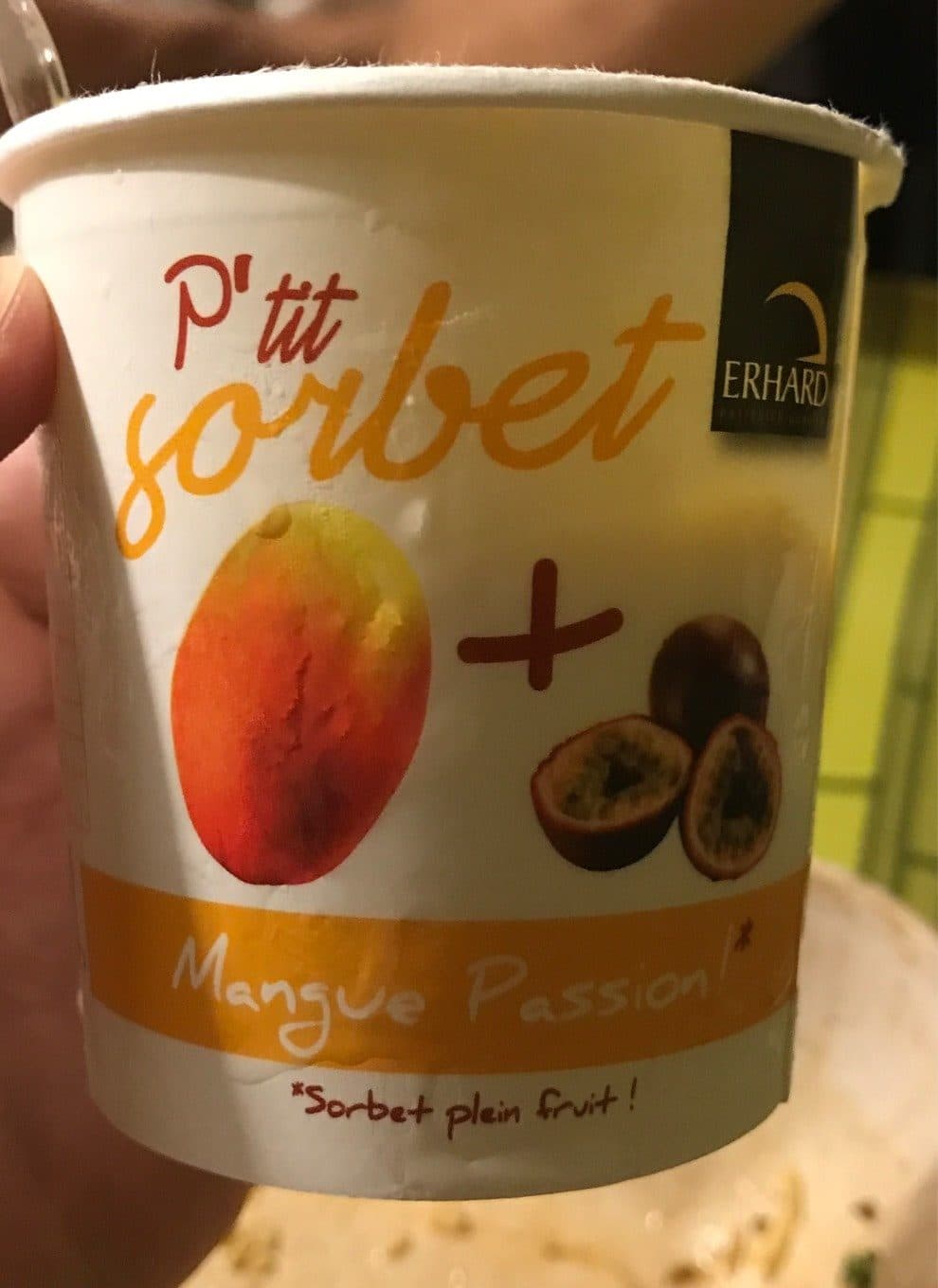 Erhard P’tit Sorbet Mangue Passion packshot