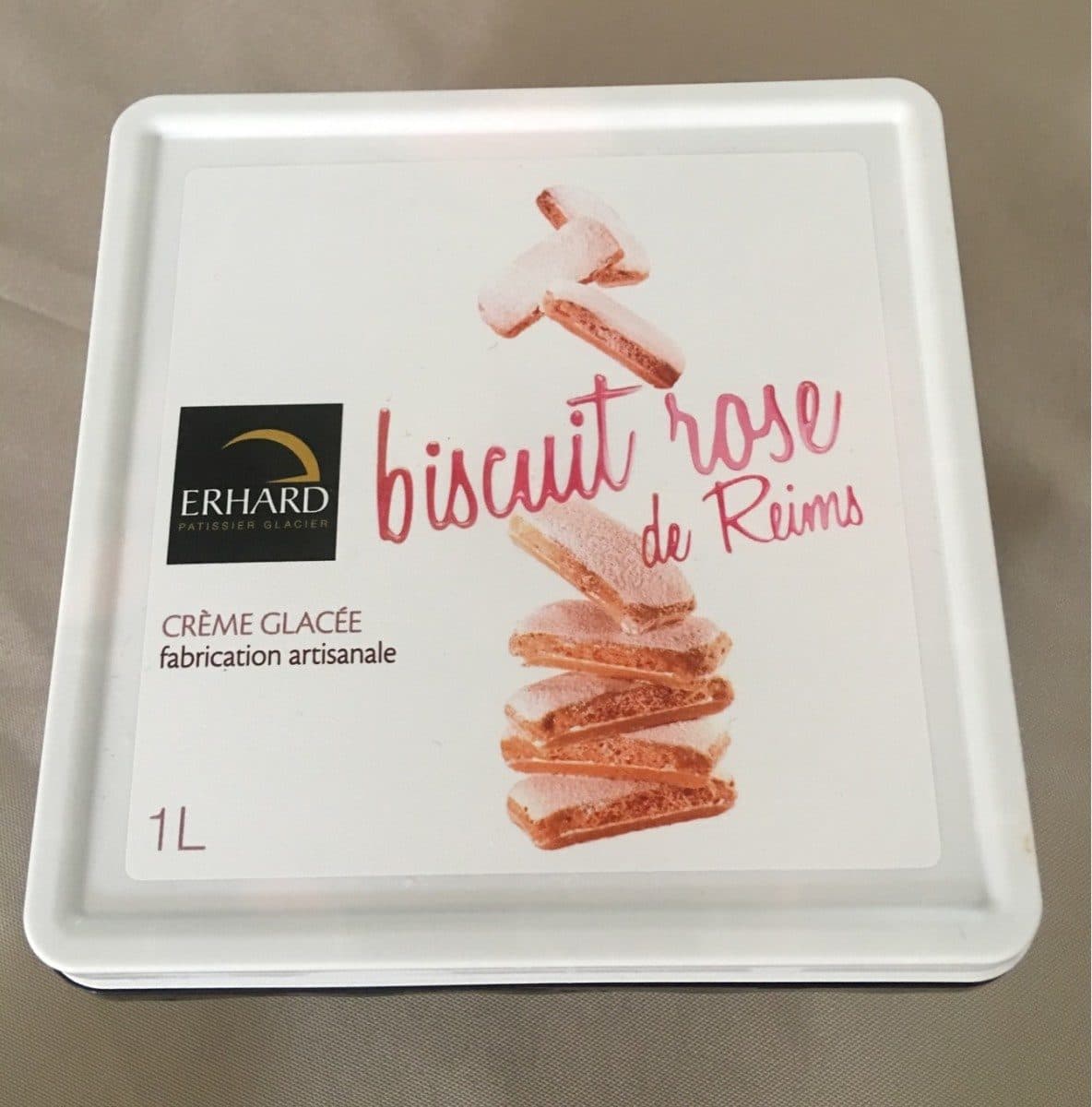 Erhard Creme glacee biscuit rose de Reims packshot