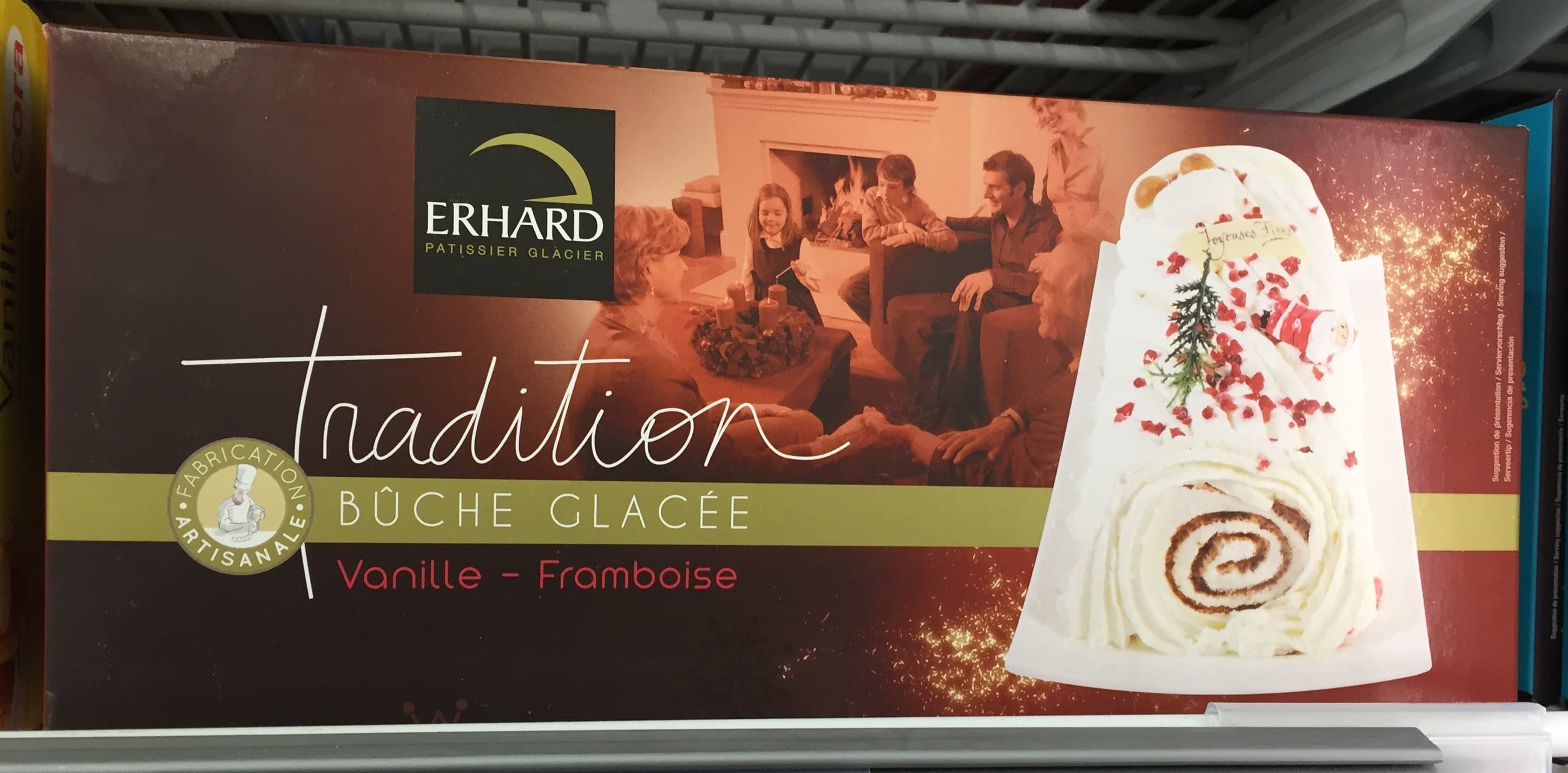 Erhard Tradition Bûche Glacée Vanille - Framboise packshot