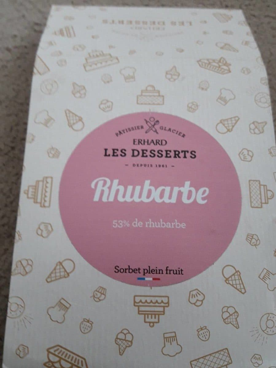 Erhard Les desserts rhubarbe packshot