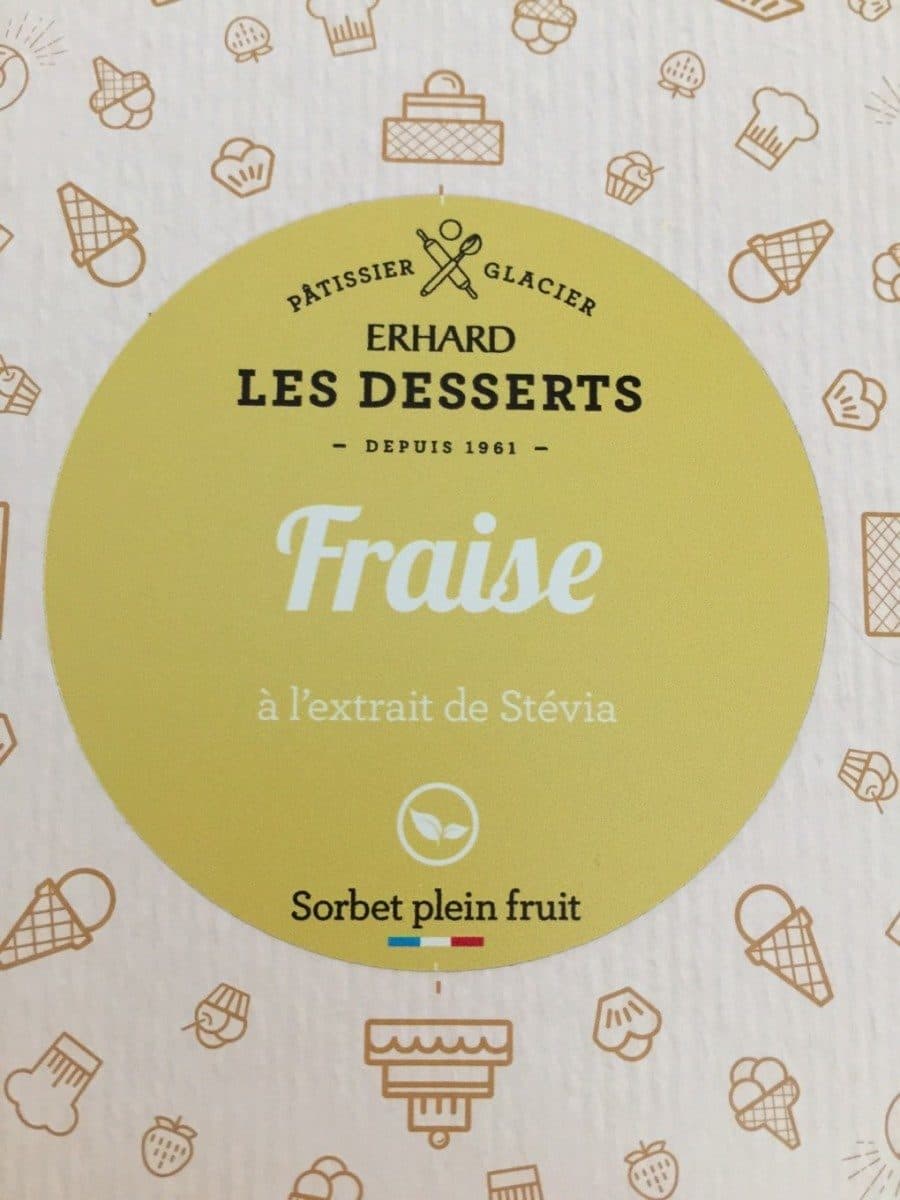 Erhard Sorbet fraise packshot
