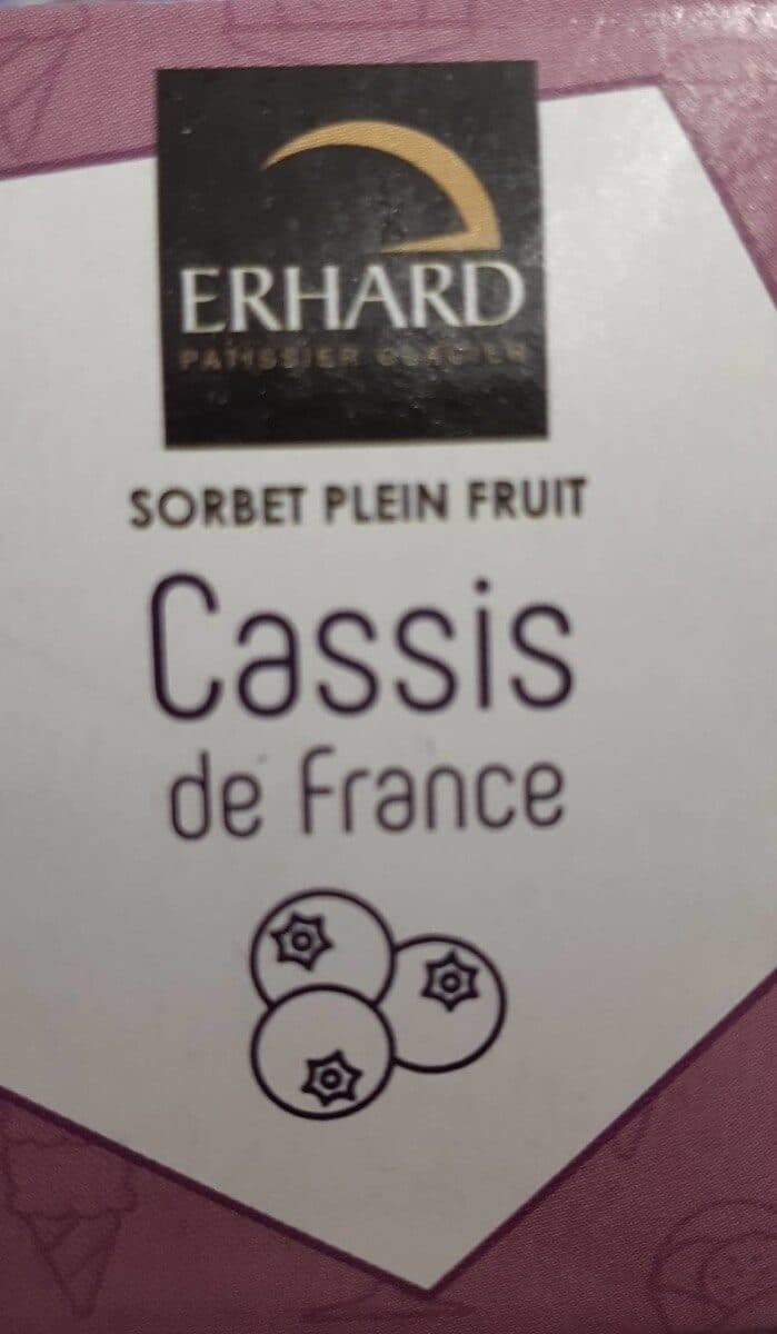 Erhard Sorbet plein fruit Cassis packshot