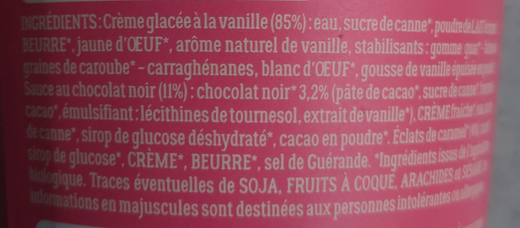 What the french Coup de foudre - Crème glacée vanille bio packshot
