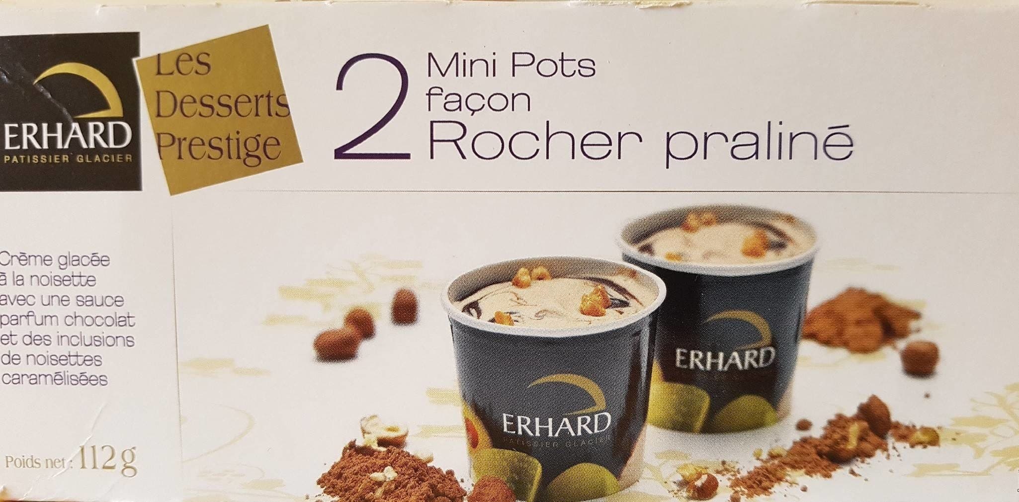 Erhard 2 mini pots façon Rocher praliné packshot
