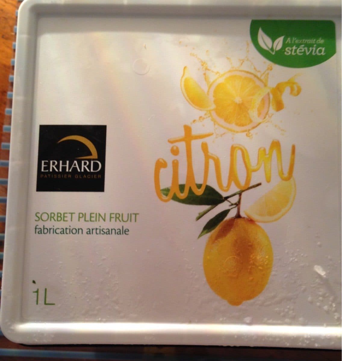 Erhard Sorbet citron packshot