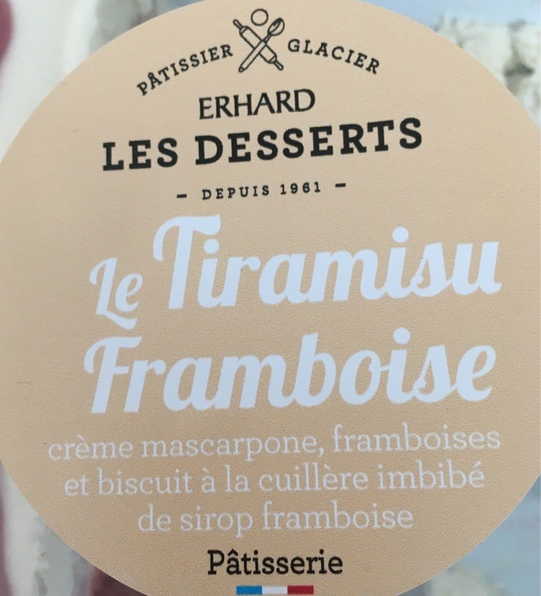 Erhard Le tiramisu framboise packshot