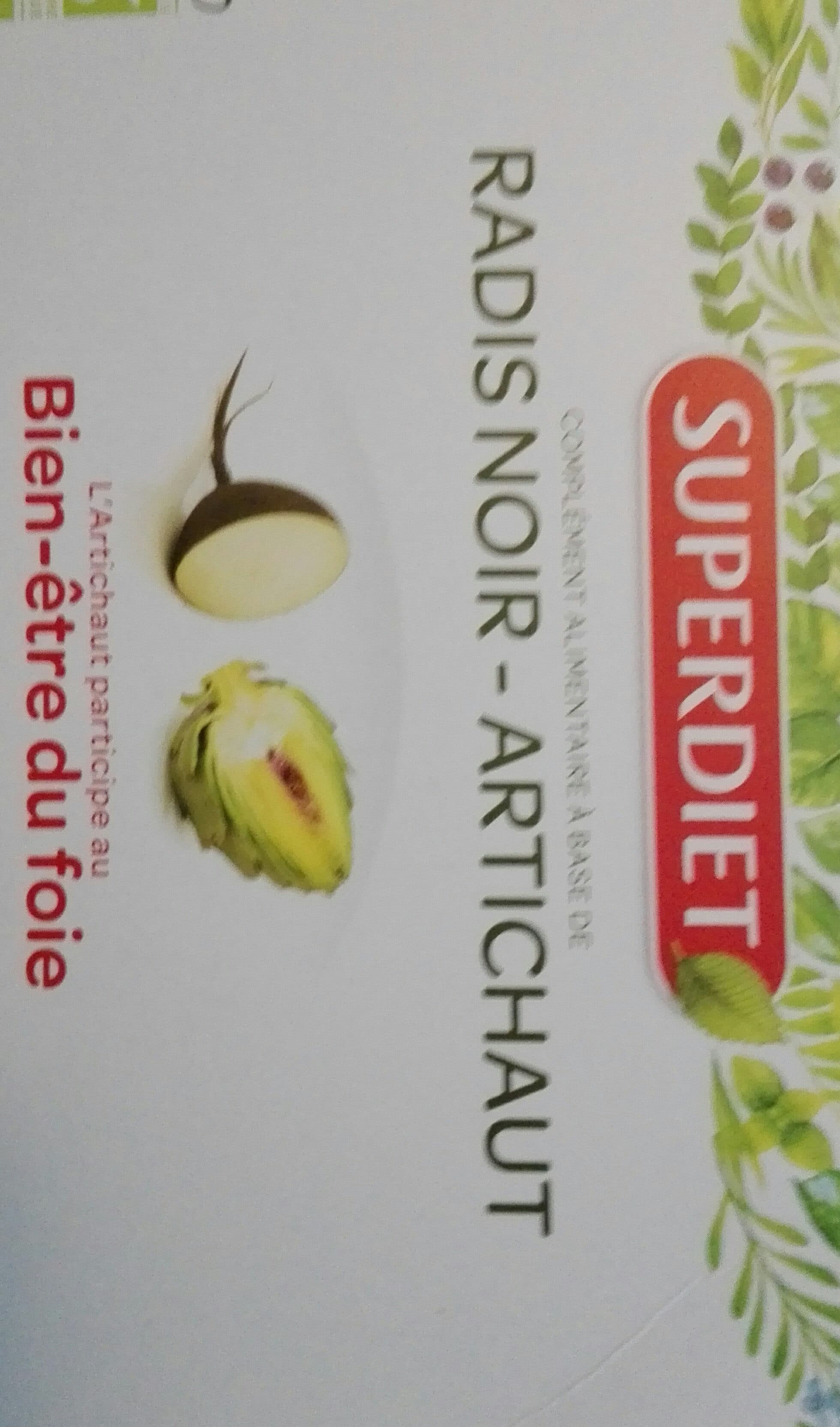 Super diet Radis Noir Artichaut Bio - 20 Ampoules - Super Diet packshot