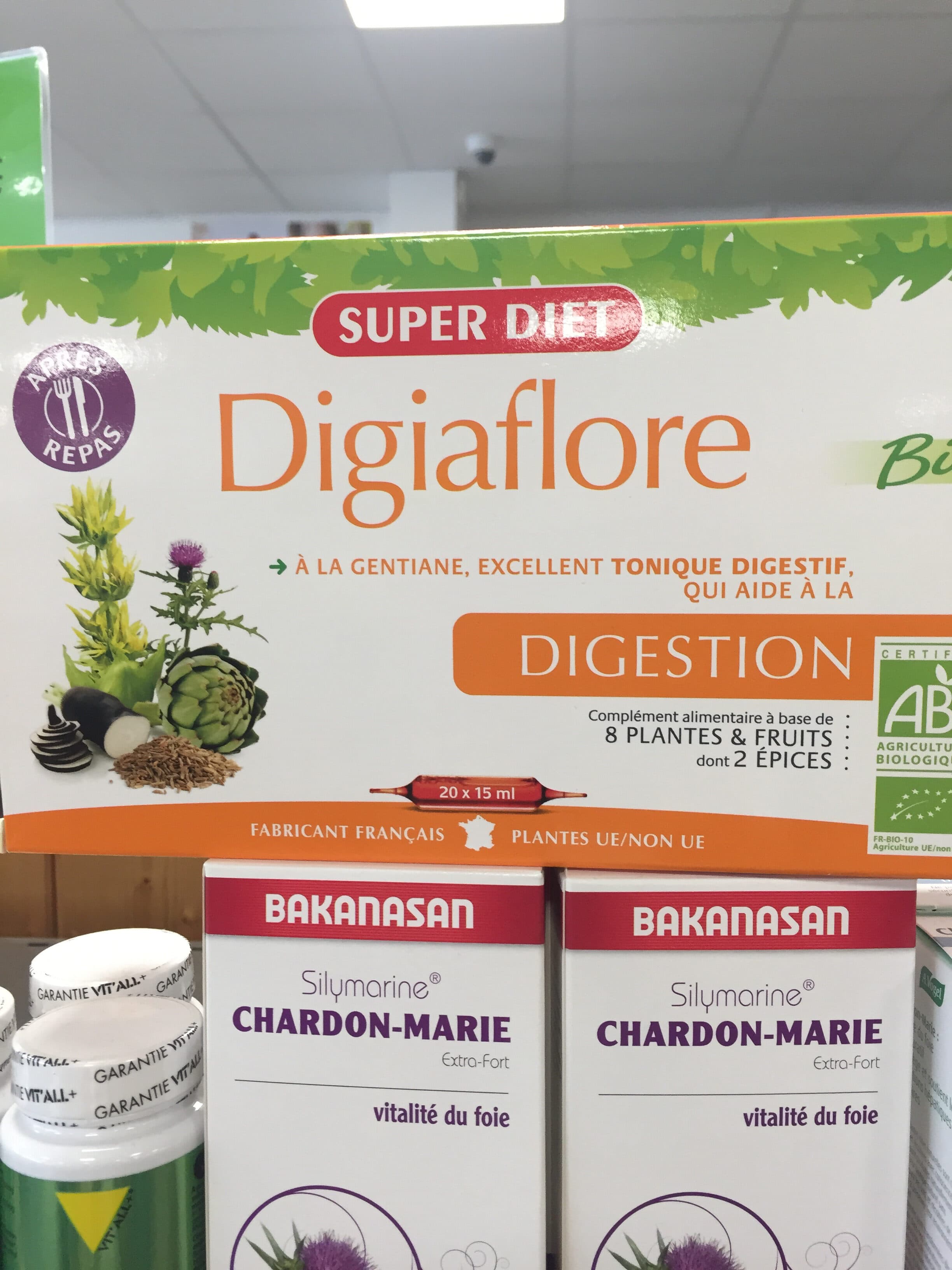 Super diet >digiaflore Bio - 20 Ampoules - Super Diet packshot