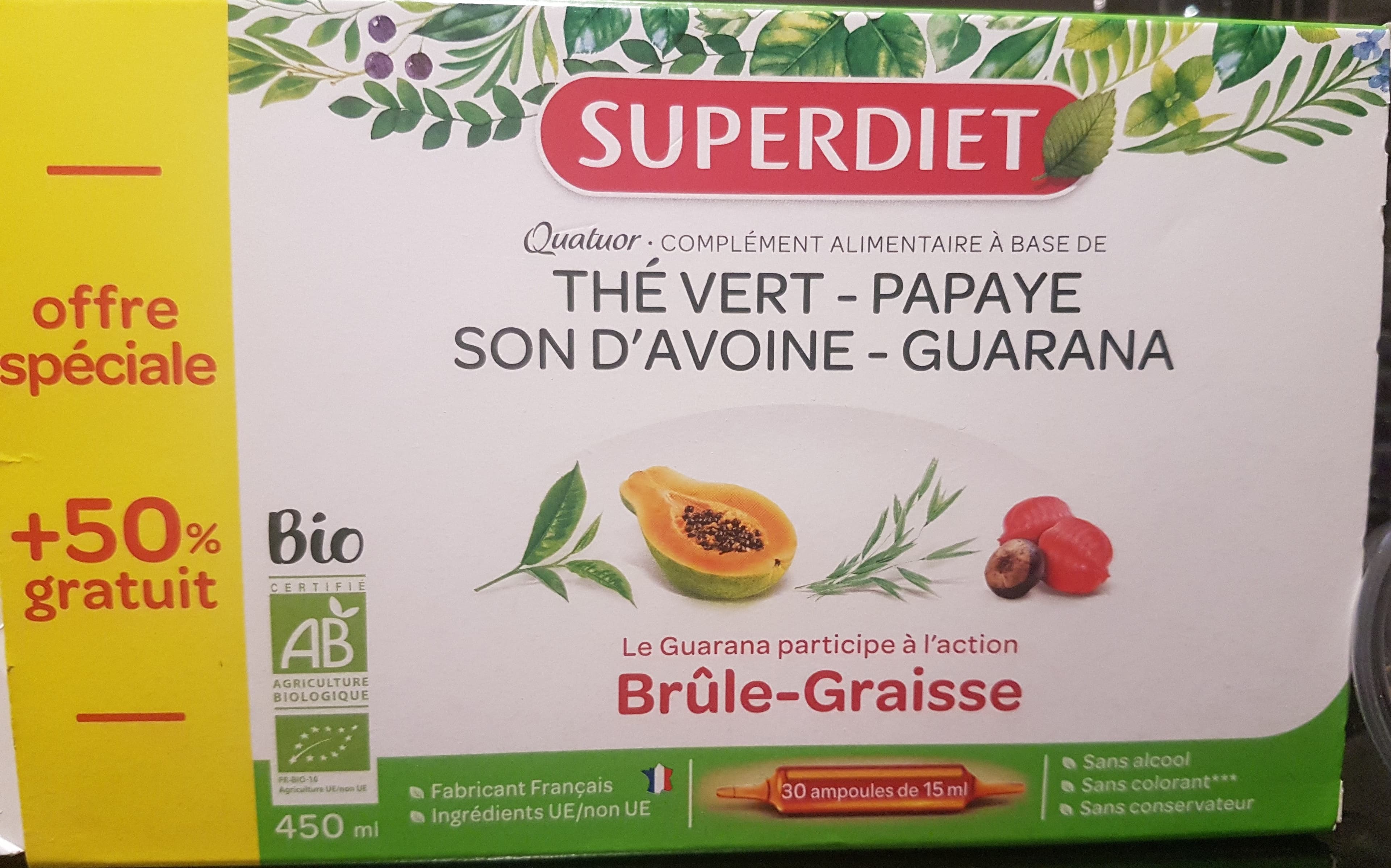 Super Diet Super Diet Quatuor Bio Brûle-graisse packshot