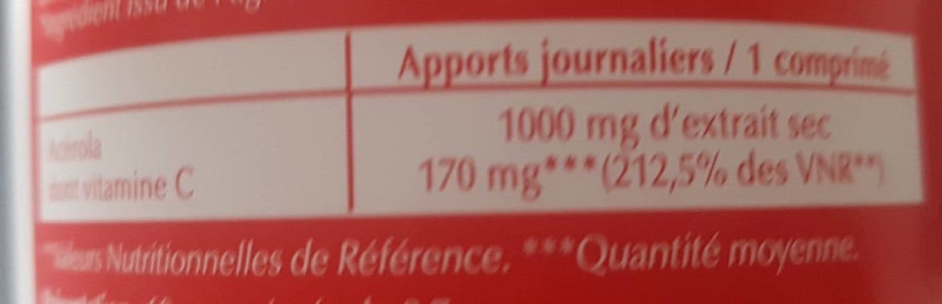 Super Diet Acérola 1000 Bio Goût Fruits Rouges packshot