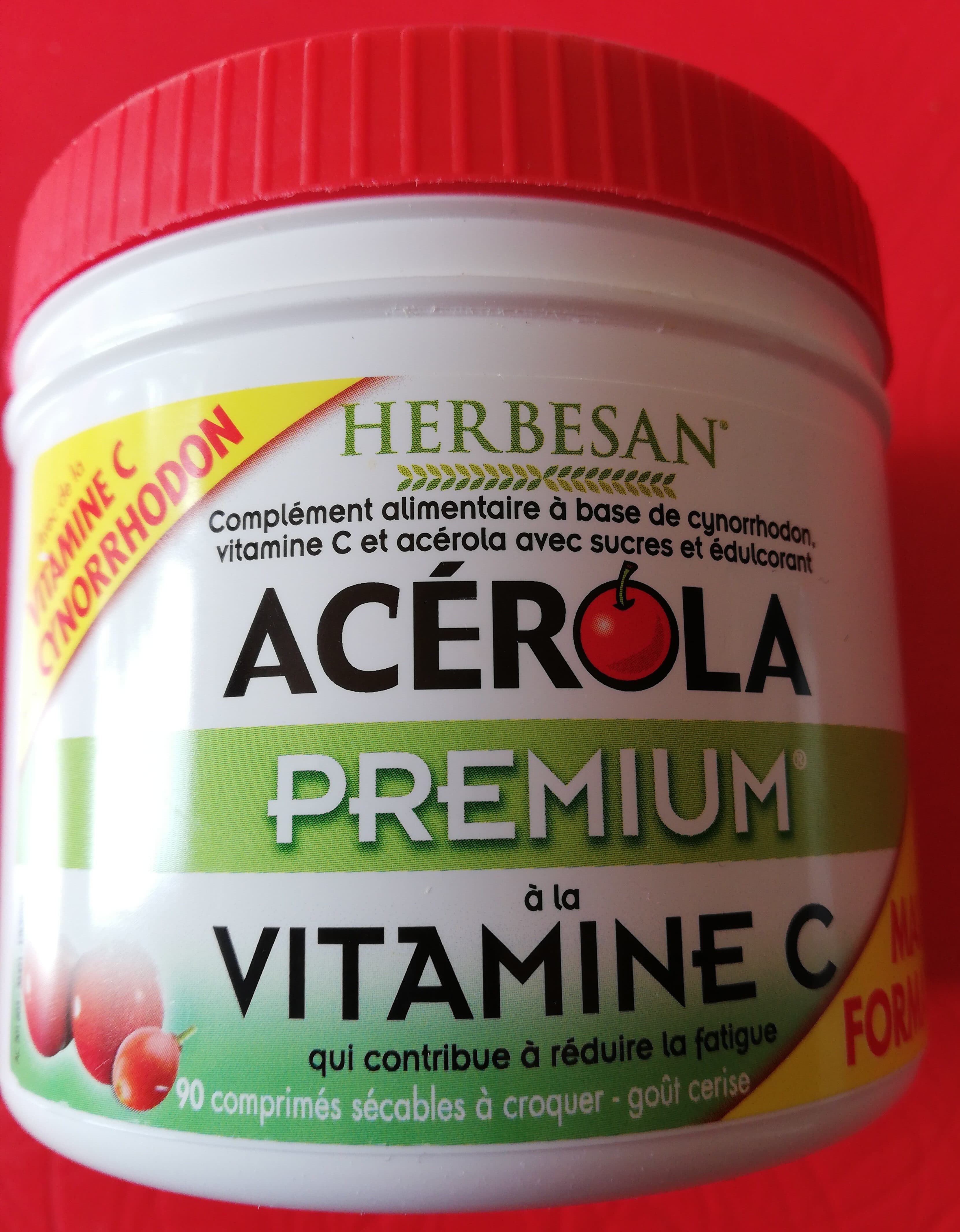 Herbesan Acerola Premium Vitamine C 500 packshot