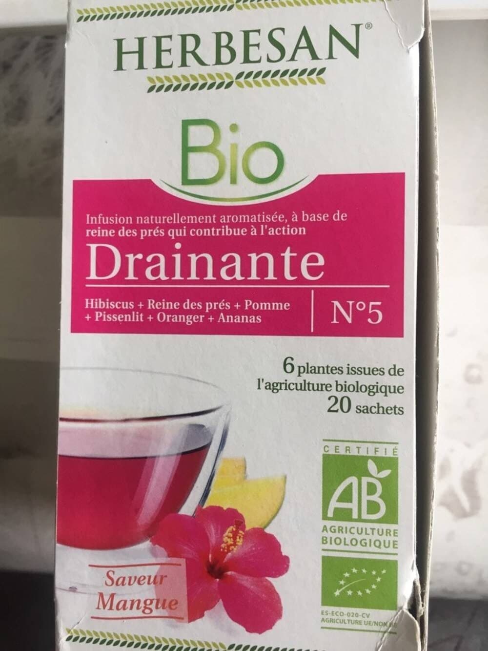 Herbesan Herbesan Drainante Bio - 20 Sachets - Herbesan packshot