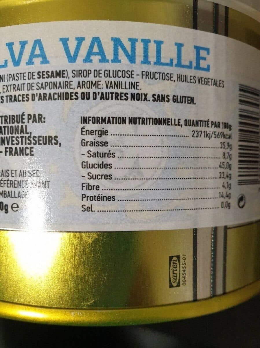 Open Food Facts Halva vanille packshot