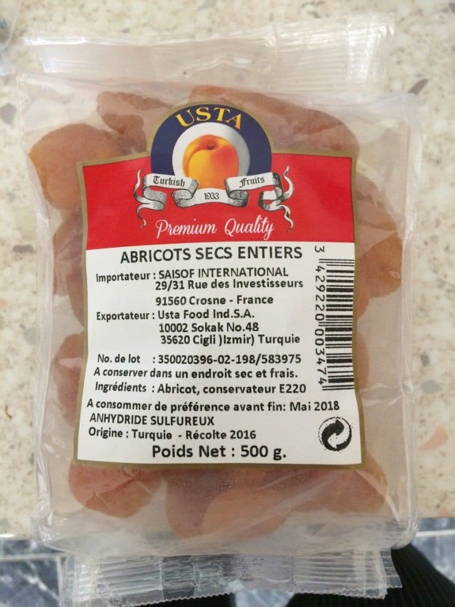 USTA Abricots secs entiers packshot